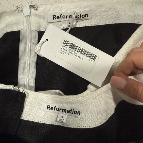 New Reformation Robbie Linen Two Piece Set - Picture 6 of 6